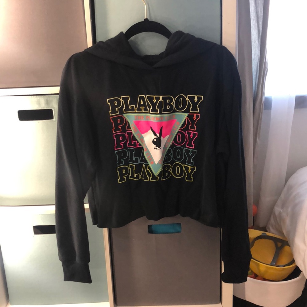 Playbody cropped hoodie